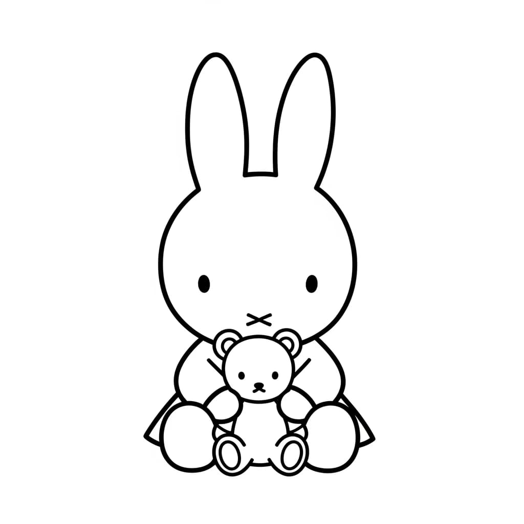 desenho de Nijntje para colorir