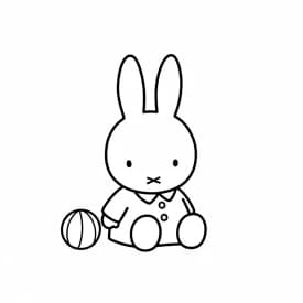 desenho de Nijntje para colorir