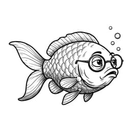 desenho de peixe para colorir