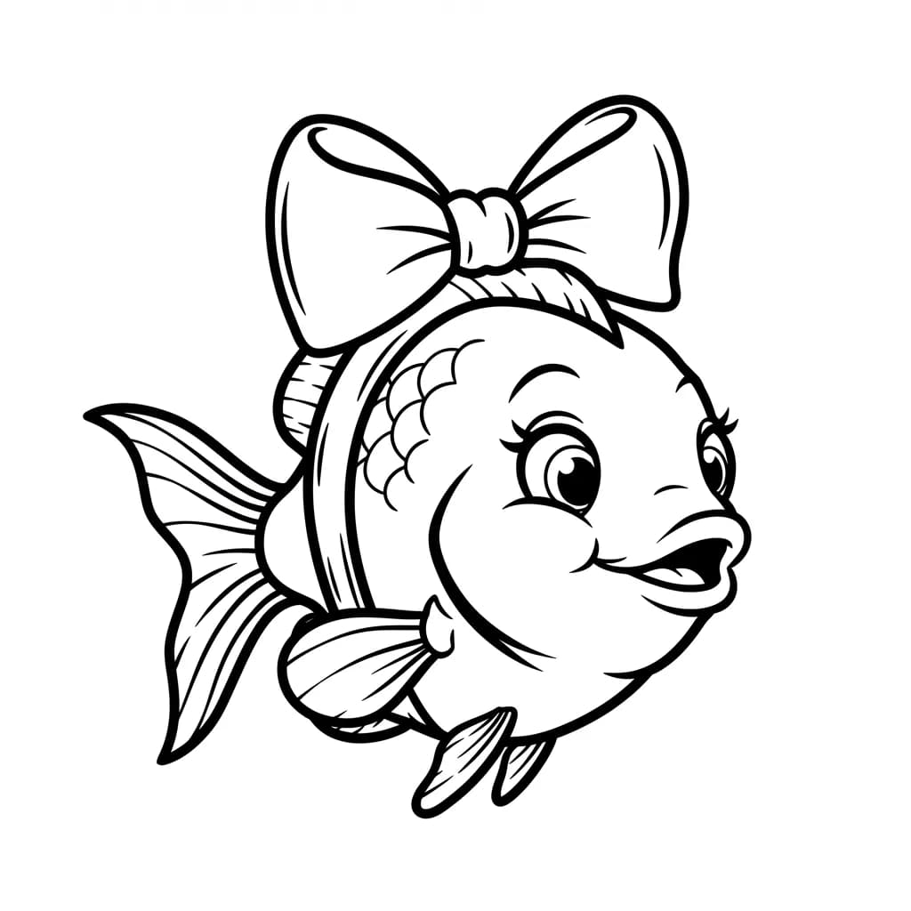 desenho de peixe para colorir