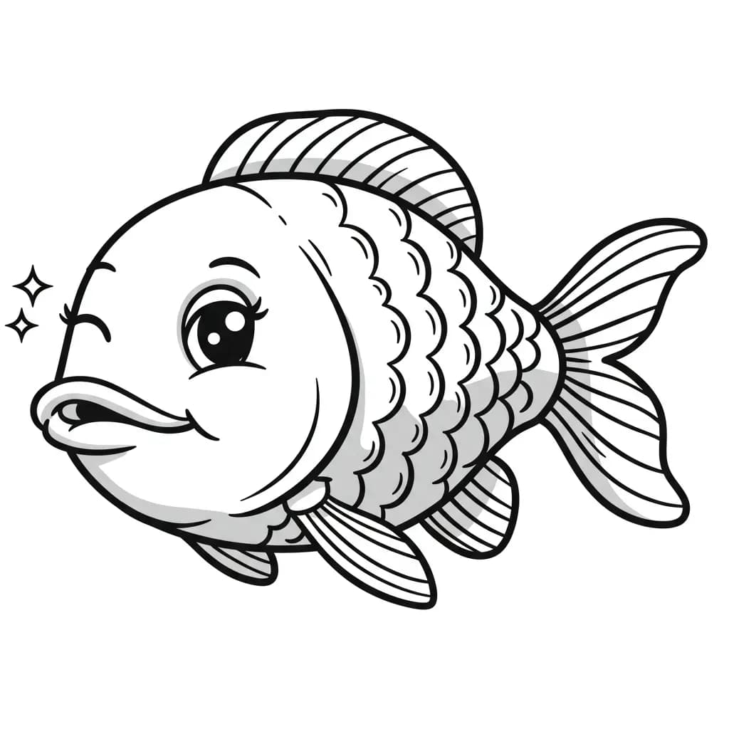 desenho de peixe para colorir