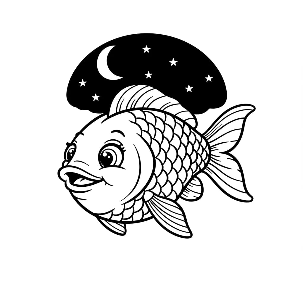 desenho de peixe para colorir