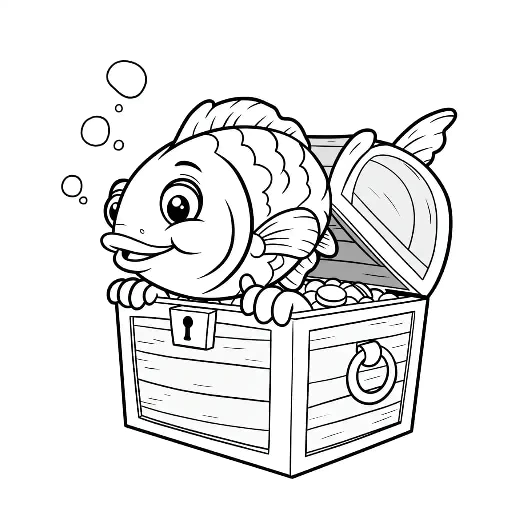desenho de peixe para colorir