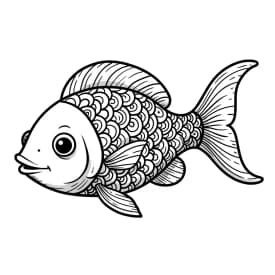 desenho de peixe para colorir