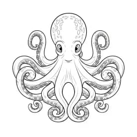 desenho de Polvo para imprimir e colorir