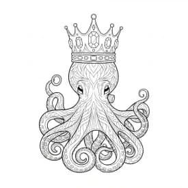 desenho de Polvo para imprimir e colorir