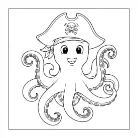 desenho de Polvo para imprimir e colorir