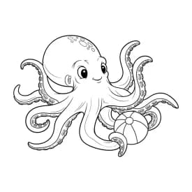 desenho de Polvo para imprimir e colorir