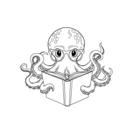 desenho de Polvo para imprimir e colorir