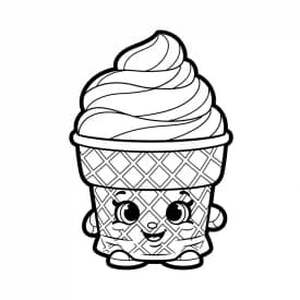 desenho de Shopkins para imprimir e colorir