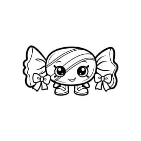 desenho de Shopkins para imprimir e colorir