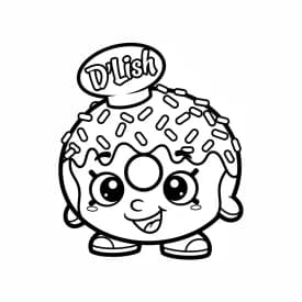 desenho de Shopkins para imprimir e colorir