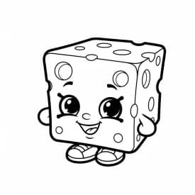 desenho de Shopkins para imprimir e colorir