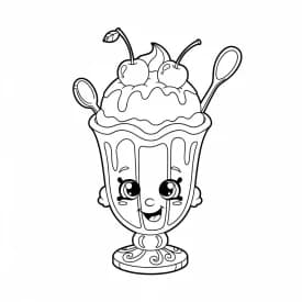 desenho de Shopkins para imprimir e colorir