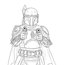 desenho de Star Wars para colorir