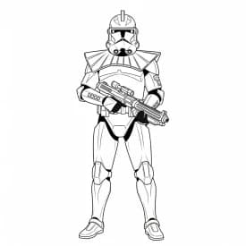 desenho de Star Wars para colorir