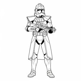 desenho de Star Wars para colorir