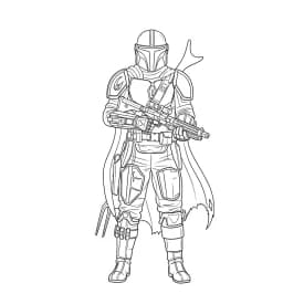 desenho de Star Wars para colorir