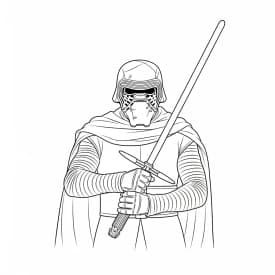 desenho de Star Wars para colorir