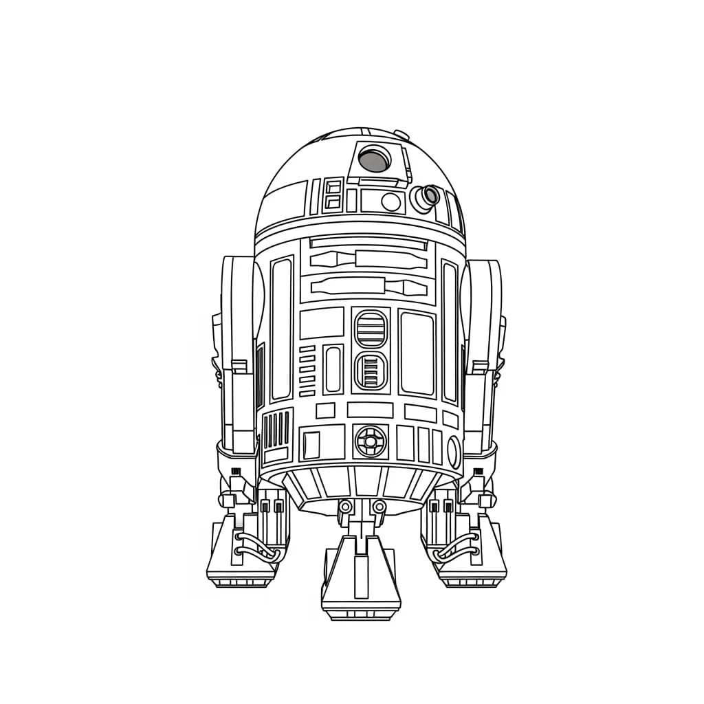 desenho de Star Wars para colorir