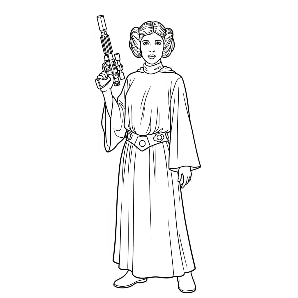 desenho de Star Wars para colorir