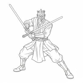 desenho de Star Wars para colorir