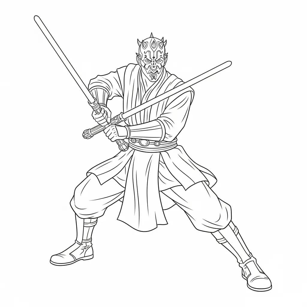 desenho de Star Wars para colorir