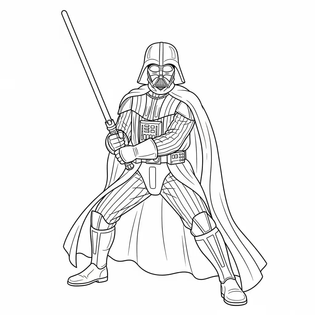 desenho de Star Wars para colorir