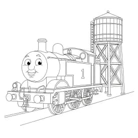 desenho de Thomas e Amigos para colorir