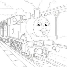 desenho de Thomas e Amigos para colorir