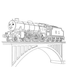desenho de Thomas e Amigos para colorir