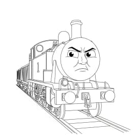 desenho de Thomas e Amigos para colorir