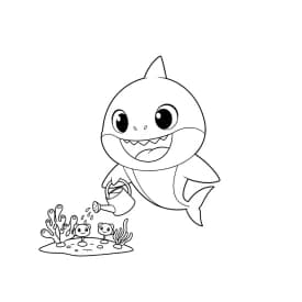 Desenho do Baby Shark para Desenho do Baby Shark para Colorir e Imprimir