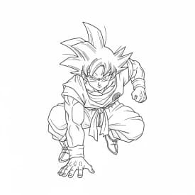 desenho do Goku para colorir