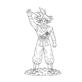 desenho do Goku para colorir