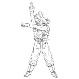 desenho do Goku para colorir