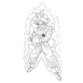 desenho do Goku para colorir