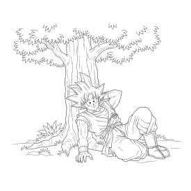 desenho do Goku para colorir