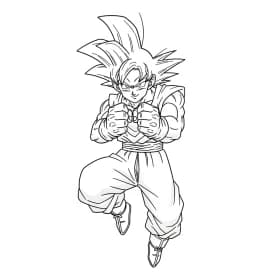 desenho do Goku para colorir