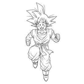 desenho do Goku para colorir