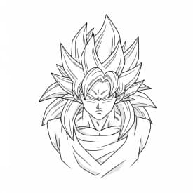 desenho do Goku para colorir
