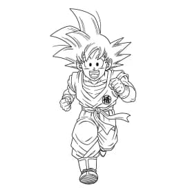 desenho do Goku para colorir