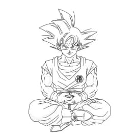 desenho do Goku para colorir
