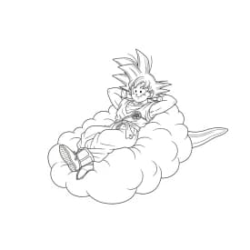 desenho do Goku para colorir