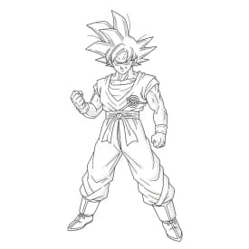 desenho do Goku para colorir