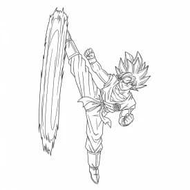 desenho do Goku para colorir