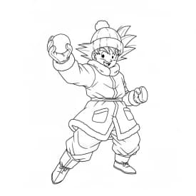 desenho do Goku para colorir