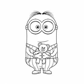 desenho dos Minions para colorir