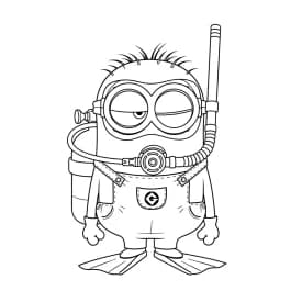 desenho dos Minions para colorir