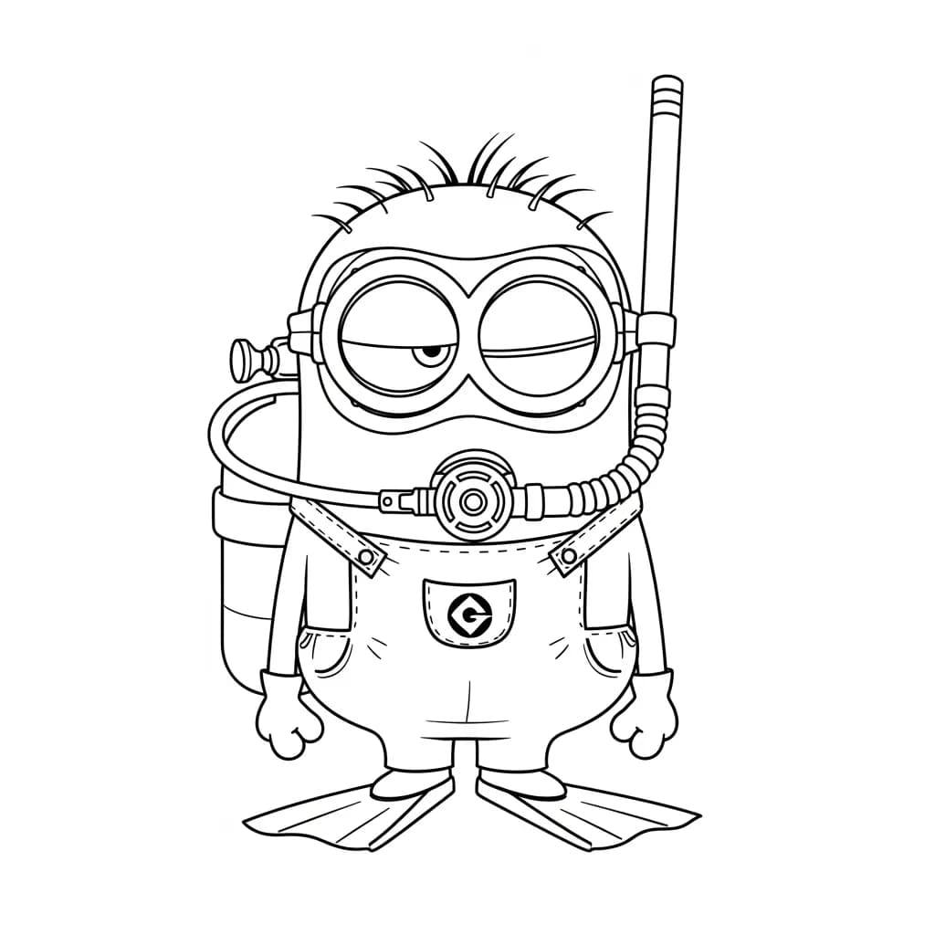 desenho dos Minions para colorir